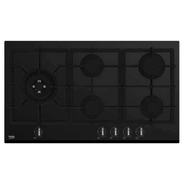 Beko BOCD D 9020 DWS Wok Gözlü Siyah Cam Ankastre Ocak