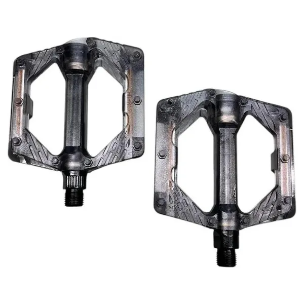 Bike Sky Evo Şeffaf Renkli Platform Geniş Pedal Platform Bisiklet Pedalı Reflektörlü