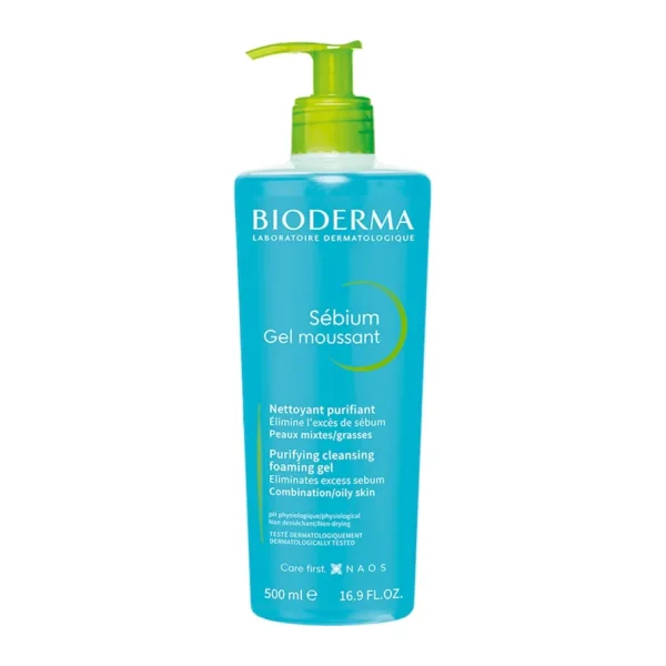 Bioderma Sebium Foaming Gel 500 ml Yüz Temizleme Jeli