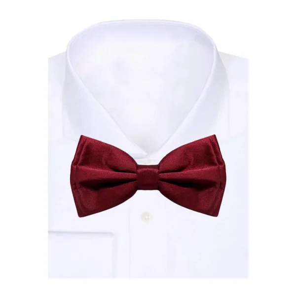 Bordo Ayarlanabilir Saten Çocuk Ve Bebek Papyonu