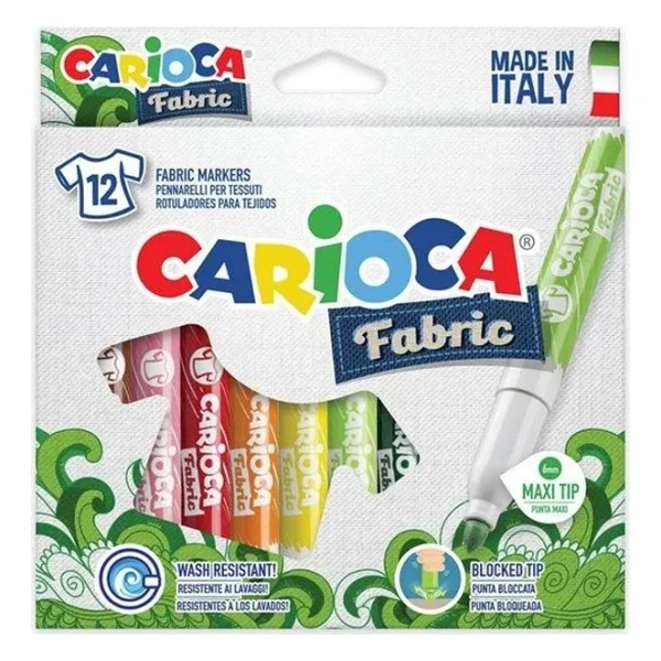 Carioca Cromatex 12 Renk Kumaş Boya Kalemi