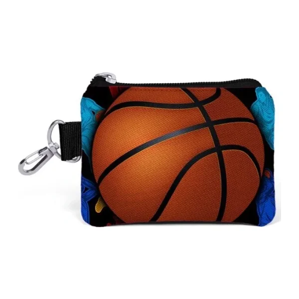 Coral High Kids Siyah Basketbol Desenli Bozuk Para Çantası 21732