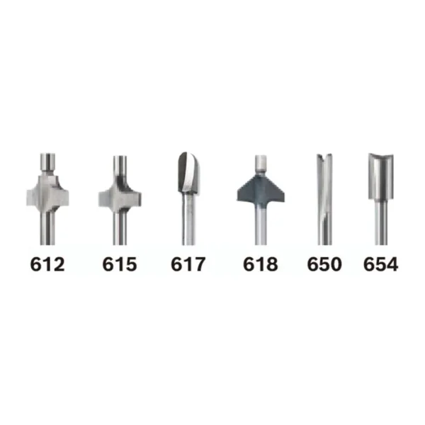 Dremel 692 freze ucu seti, 6 parça
