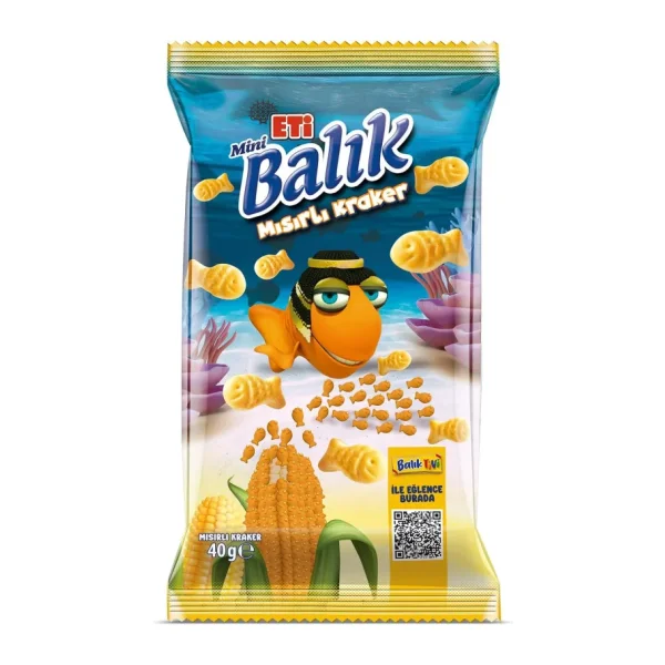 Eti Mısırlı 40 gr Balık Kraker