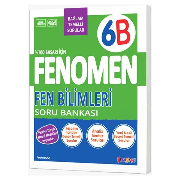 Fenomen Okul Yayınları 6. Sınıf Fen Bilimleri B Soru Bankası