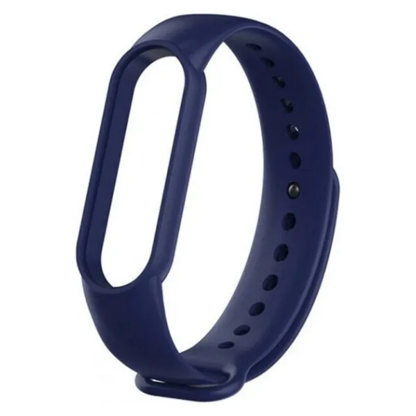 Gaman Mi Band 5 - 6 Uyumlu Silikon Akıllı Bileklik Kordonu - Lacivert