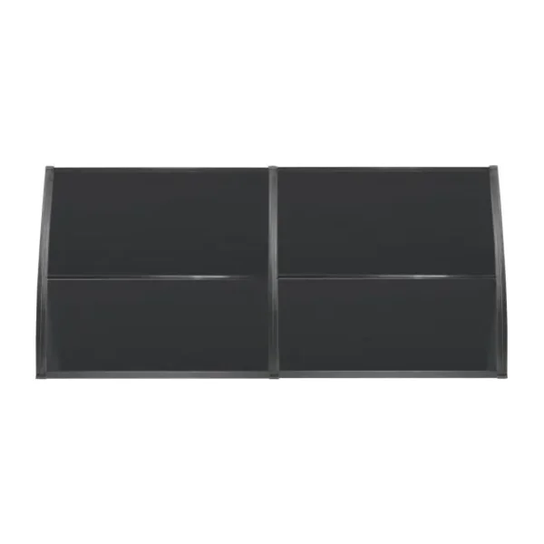 Gardenplast Lupın Kapı Pencere Üstü Pratik Sundurma 105X240 - Siyah