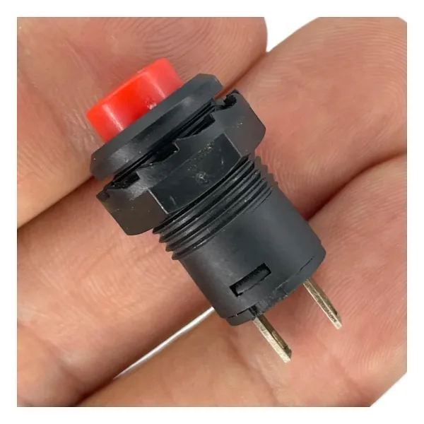 IC-185D Buton Yuvarlak Plastik Kalıcı 12mm 2P