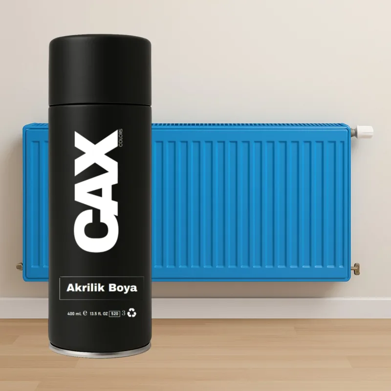 Isıya Dayanıklı Radyatör Kalorifer Petek Sprey Boya 400ML - AÇIK MAVİ
