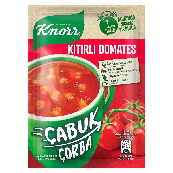Knorr Kıtırlı Domates Çabuk Çorba 22 gr