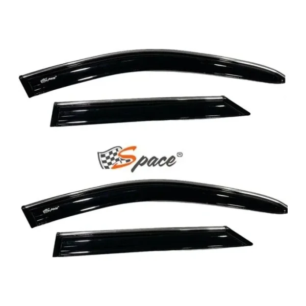 Krom cam rüzgarlığı 1.2mm Fiat Uno 4'lü / CARU436