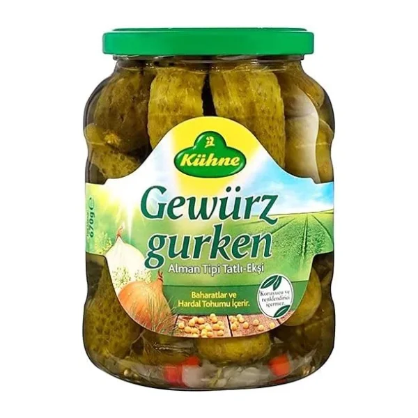 Kühne Alman Tipi 670 gr / 720 ml Salatalık Turşusu
