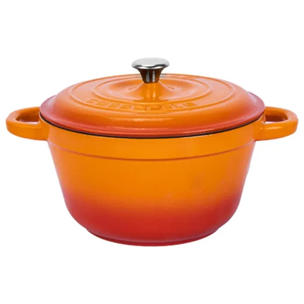 Lava New Heritage Yuvarlak Turuncu 24 cm Döküm Tencere