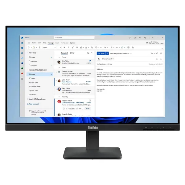 LENOVO S24-4E 64B5KAT1TK 23.8'' 4MS 100Hz VGA/HDMI VESA IPS LED MONITOR