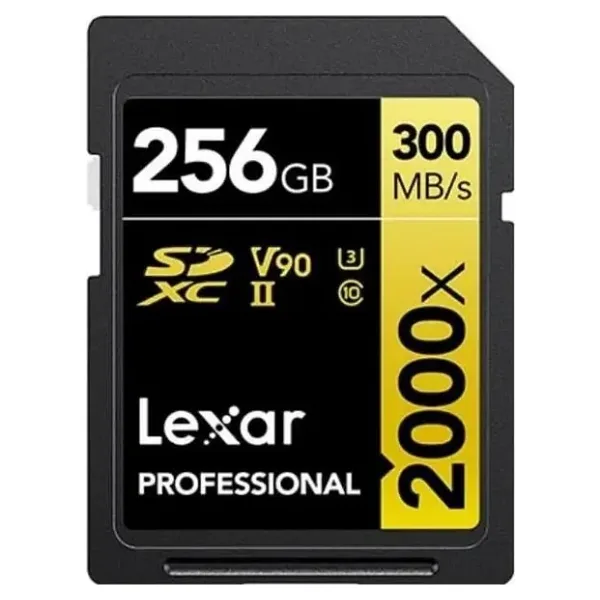 Lexar Professional Gold Series 2000x LSD2000256G Class 10 UHS-II U3 V90 256 GB Hafıza Kartı