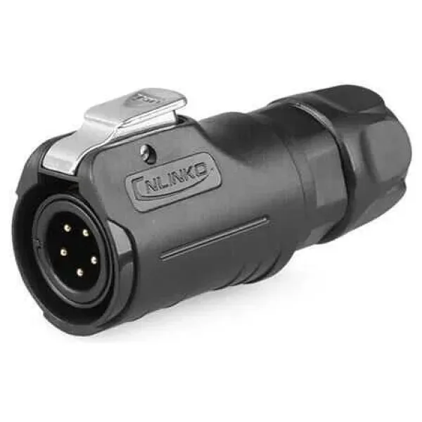 LP-12-C05PE-02-001 5-Pin Su Geçirmez Konnektör - Erkek