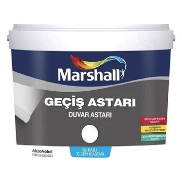 Marshall Geçiş Astarı Iç Cephe Duvar Dönüşüm Astarı Kirli Beyaz 2,5 Lt