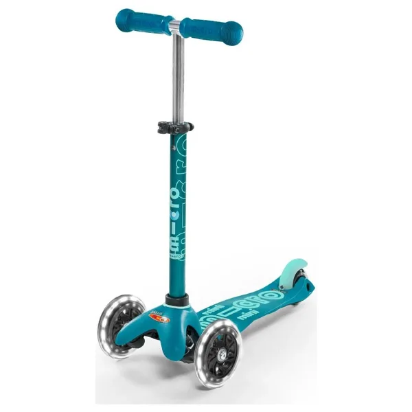 Micro Mini Deluxe MMD076 Işıklı Turkuaz 3 Tekerlekli Çocuk Scooter