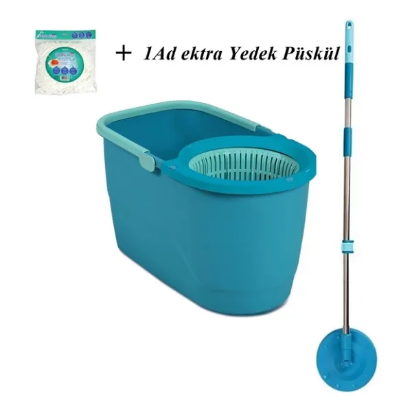 Motek Trend Mop Temizlik Kovası Microfiber Temizlik Seti+1 Yedek Püskül