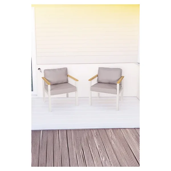 Neokas Balkon Mobilyası, Bahçe Takımı, 2 Tekli Koltuk, Kafe Koltuğu, Bekleme Alanı Koltuğu