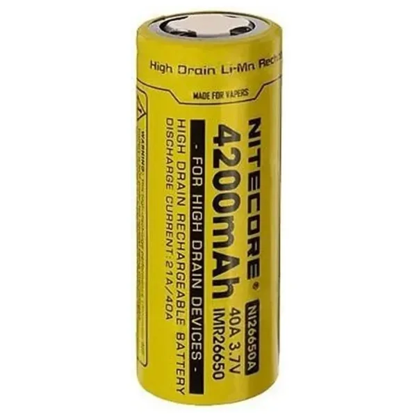 Nitecore NI26650A Li-Ion Pil 4200mAh 3.7V IMR26650