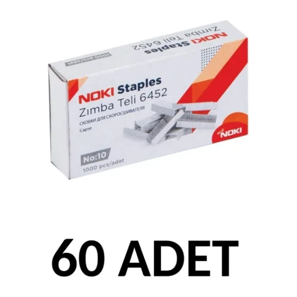 Noki 60 Adet Küçük Boy Zımba Teli No:10 Cu 1000'li