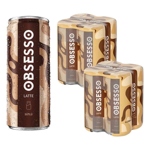 Obsesso Latte Soğuk Kahve 250 Ml X 8 Adet
