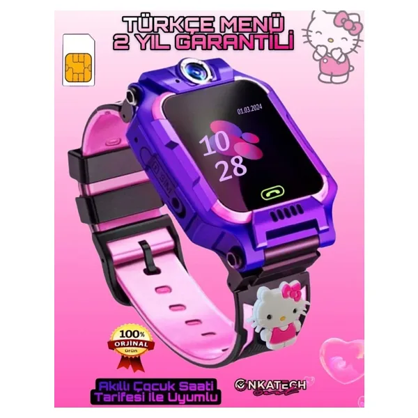 Onkatech Intermax Sim Kartlı Konum Takibi Ve Ortam Dinleme Özellikli Akıllı Saat