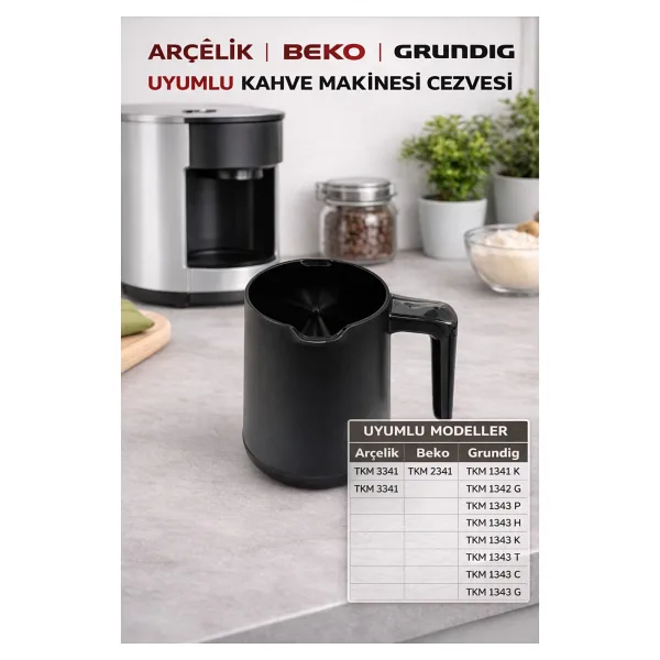 ÖZ BEYAZ EŞYA Grundig TKM 1341 K KAHVE MAKİNASI CEZVESİ