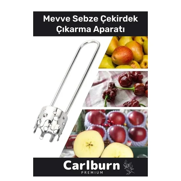 Özel Tasarım Paslanmaz Çelik Sağlam Dayanıklı Biber Domates Meyve Sebze Çekirdek Çıkarma Aparatı