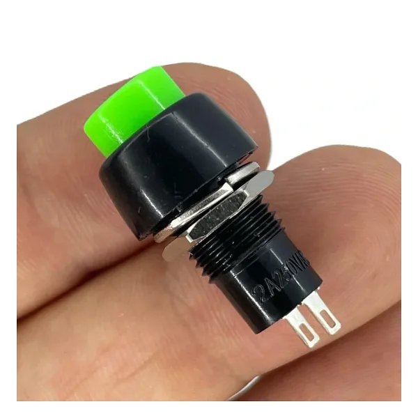 Powermaster IC-190 Yuvarlak Plastik Anahtarlı Kalıcılı Buton 10MM