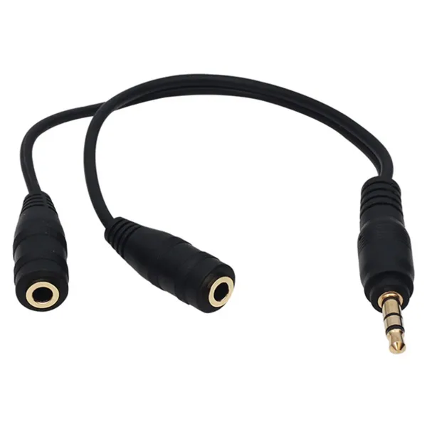Powermaster Kulaklık Çoklayıcı 3.5 MM Erkek/2 Stereo Dişi 20 CM Y Kablo