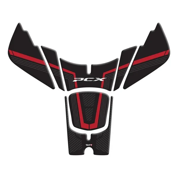 Redline Grafik Honda PCX 2025 Karbon Kırmızı Tank Pad Redline Grafik