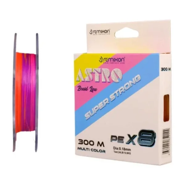 Remixon Astro 8X 300 m 0.22 mm 12.3 kg Multicolor İp Misina