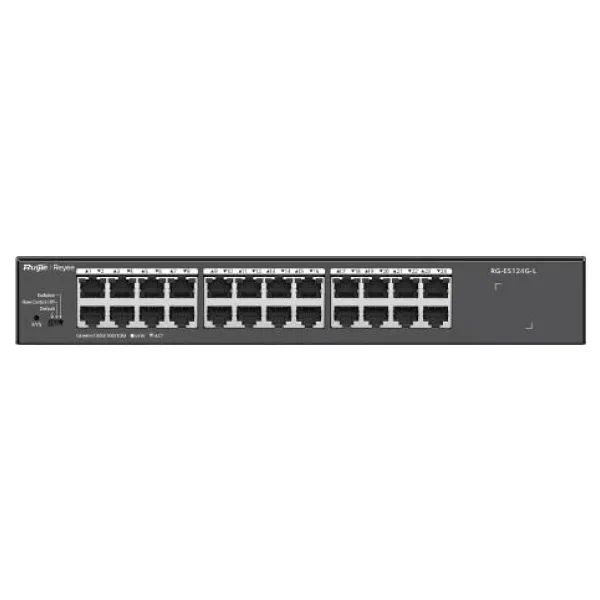 Ruijie Reyee RG-ES124G-L 24 Port 10/100/1000 Yonetilemez Rack Mount Switch Metal Kasa