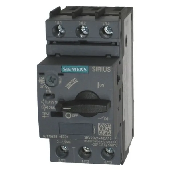 Sıemens 3Rv2021-4Ca10 16-22 A Motor Koruma Salterı(Termık Sartel)