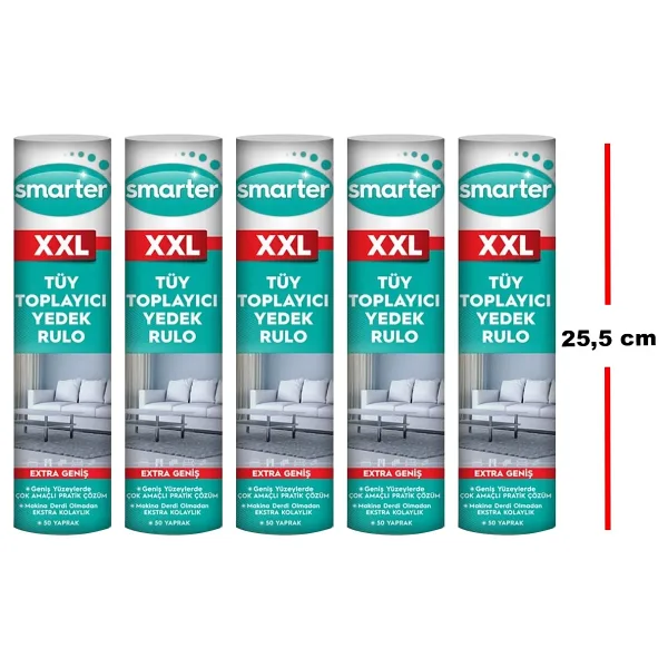 Smarter Xxl 5 Adet Tüy Toplayıcı Yedek Rulo