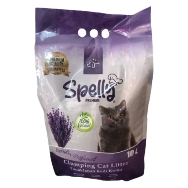 Spelly Premium Lavanta Kokulu 10 lt Kedi Kumu
