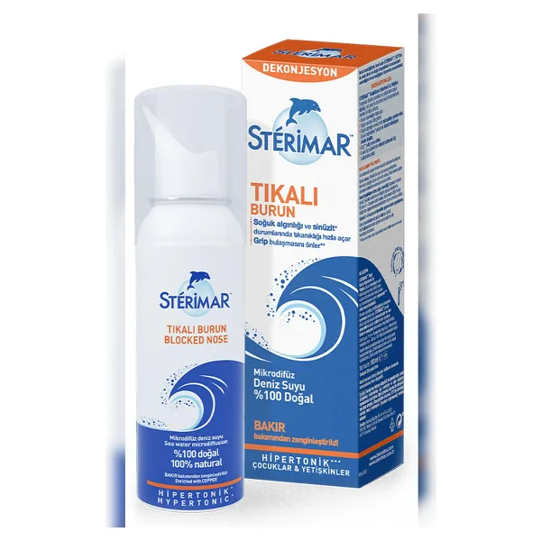 Sterimar Tıkalı Burun Spreyi 50ml