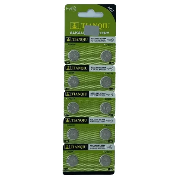 Tianqiu AG7 LR927/395 10'lu Alkalin Düğme Pil