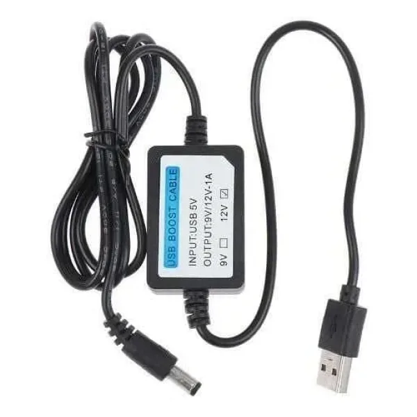 USB 5V - 12V 1A Voltaj Yükseltici Booster 1m