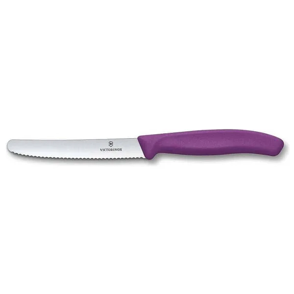 Victorinox Swiss Classic 6.7835.C1 Mor 11 cm Tırtıklı Domates Bıçağı