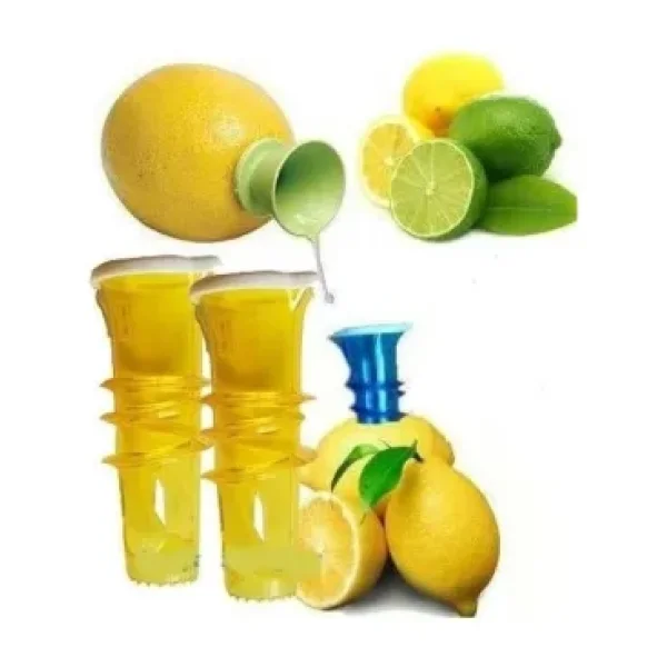 Vidalı Limon Sıkıcı Limon Suyu Pratik Kapaklı 2 Adet