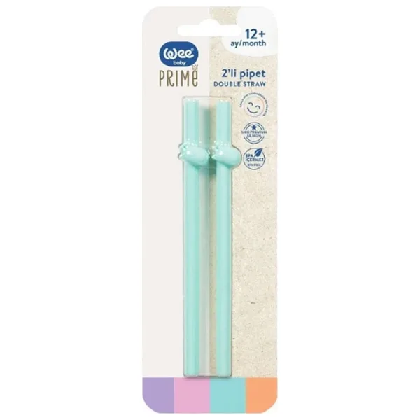 Wee Baby 929 Prime Silikon 2'li Pipet Yeşil