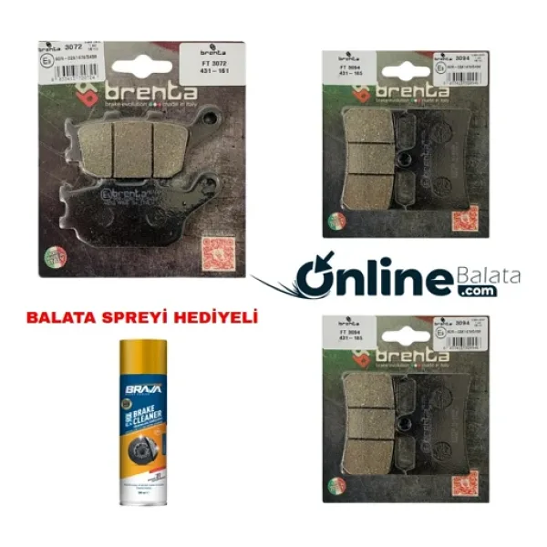 Yamaha Xsr 700 Brenta Fren Balata Takımı Ön Ve Arka Ob4251