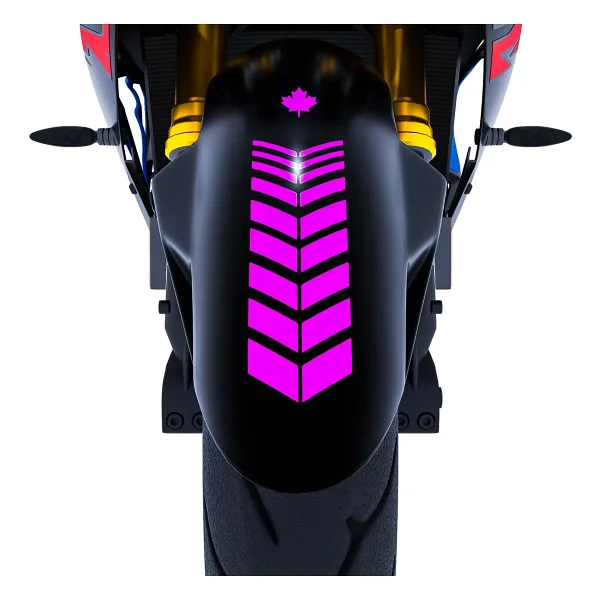 2 Adet Sport Motosiklet Çamurluk Gül Pembesi Kask Sticker Çınar Extreme