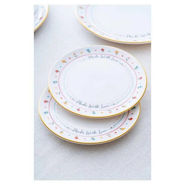 Acar Livaldi 6'lı 19 cm Pasta Tabağı