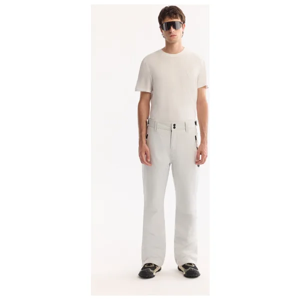 Avva Erkek Beyaz Beli Çıtçıtlı Su Itici Rüzgar Geçirmez Comfort Fit Kayak Pantolonu A52Y3125