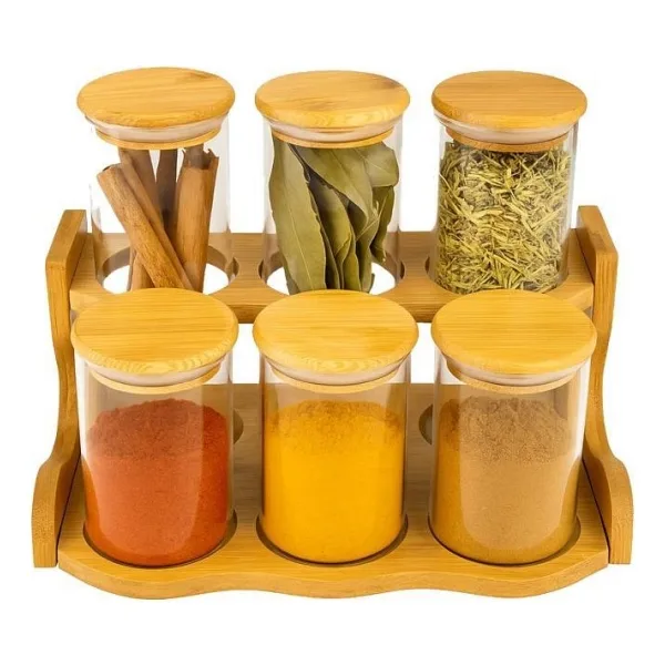Bambum Loca 6 Parça 2 Katlı Baharat Takımı