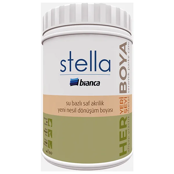 Bianca Stella 1 lt 1052 Granito Su Bazlı Saf Akrilik Boya